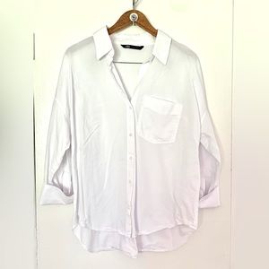 White Oversized Button Down